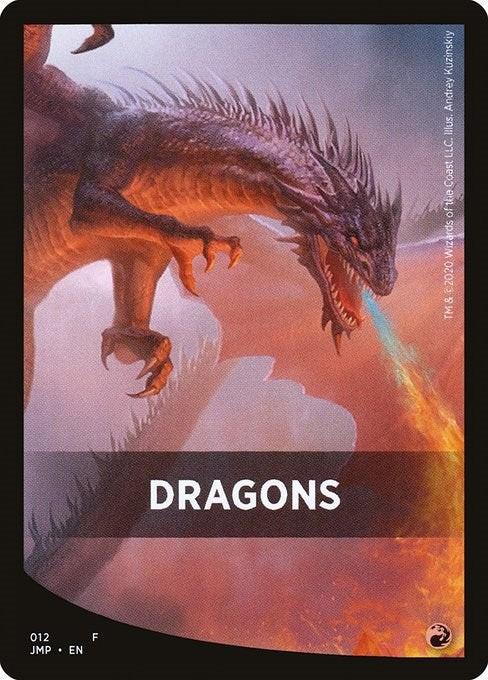 Dragons Theme Card (0) [JMP] - MTG Single