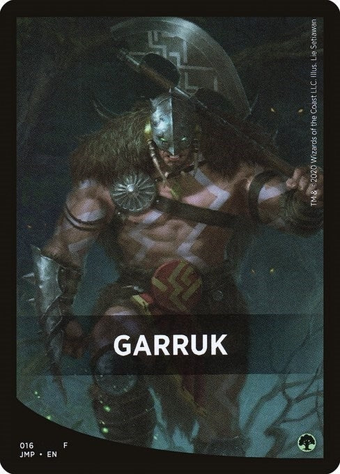 Garruk Theme Card (0) [JMP] - MTG Single