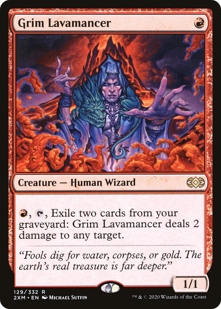 Grim Lavamancer (129) [2XM] - MTG Single