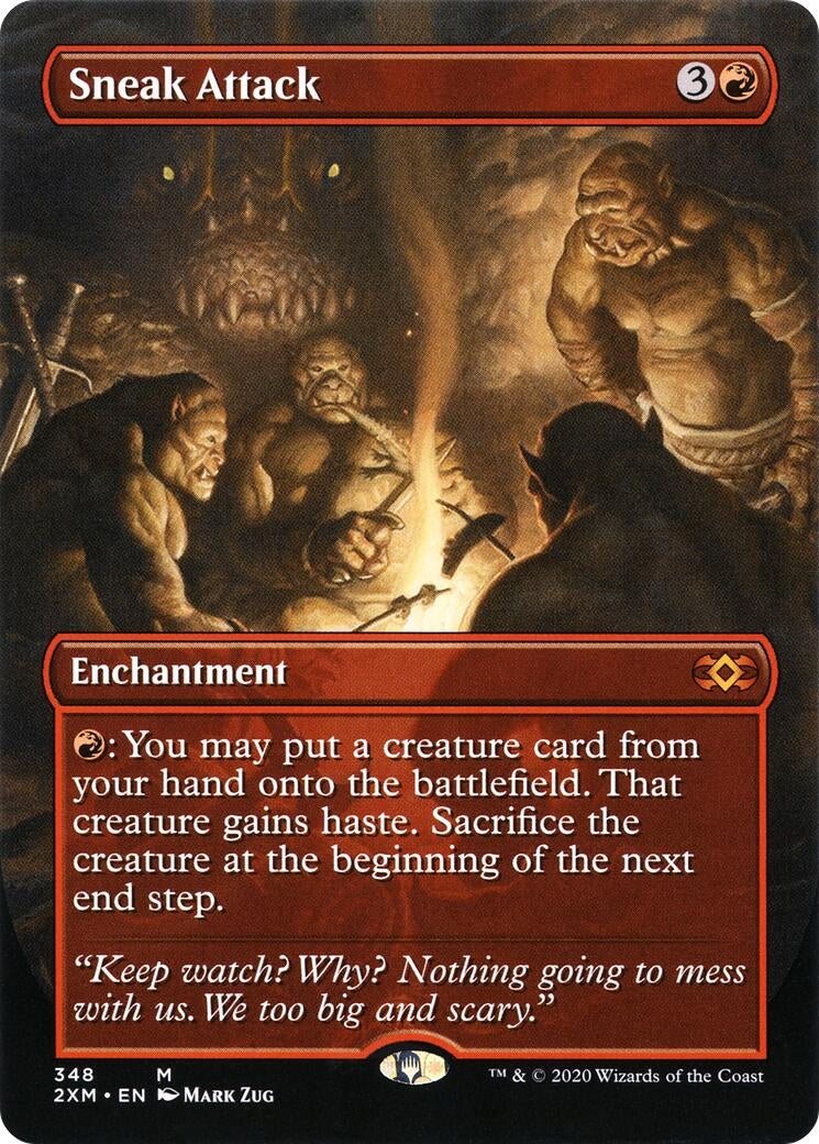 Sneak Attack (Borderless) (348) [2XM] - MTG Single