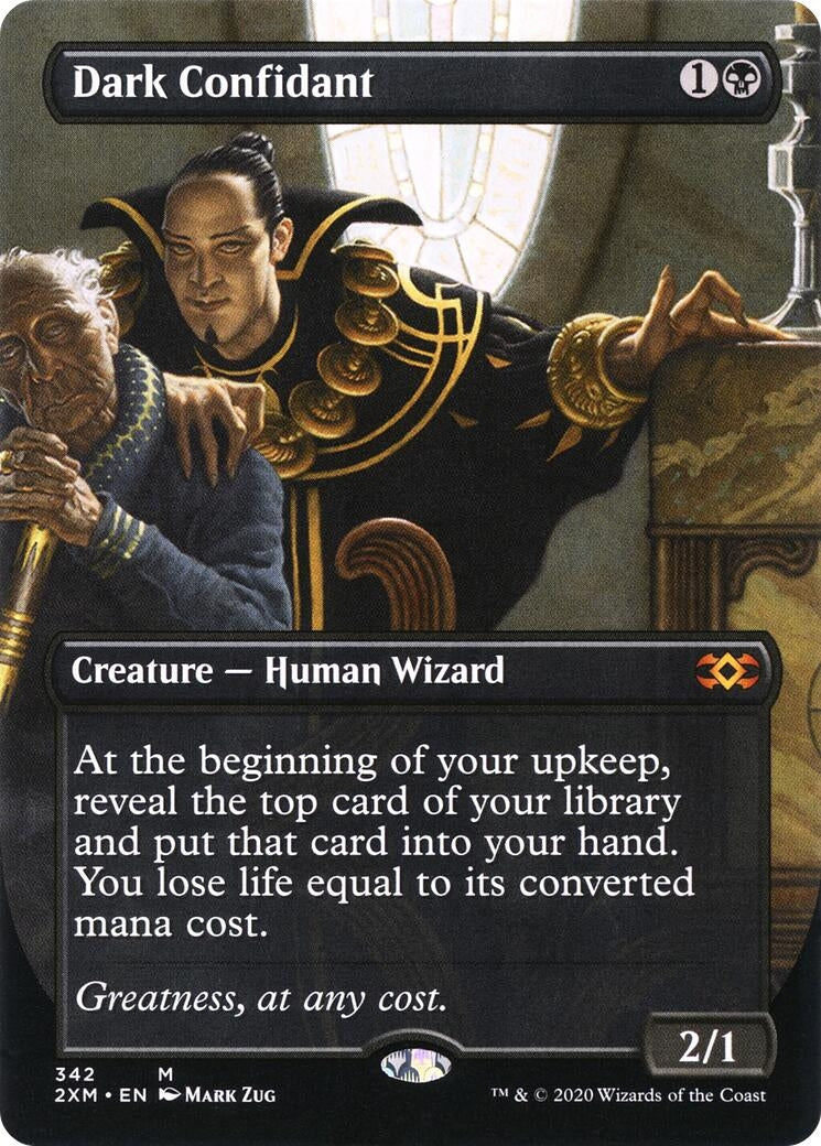 Dark Confidant (Borderless) (342) [2XM] - MTG Single