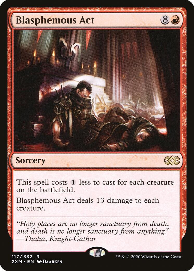 Blasphemous Act (117) [2XM] - MTG Single