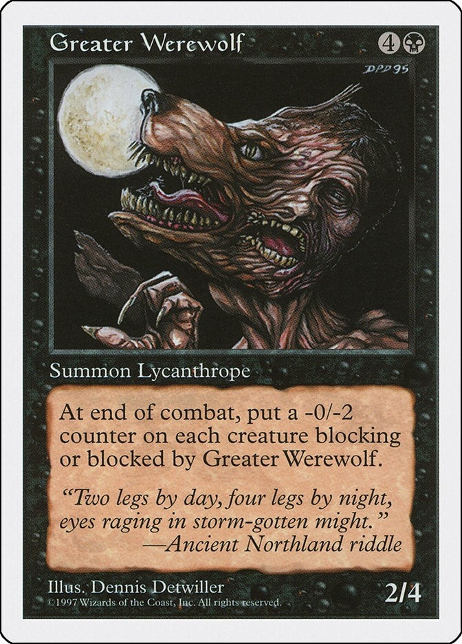 Greater Werewolf [5ED] - MTG Single