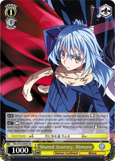 Shared Journey Rimuru (SR) (70009) [TSK/S70] - Weiss Schwarz Single