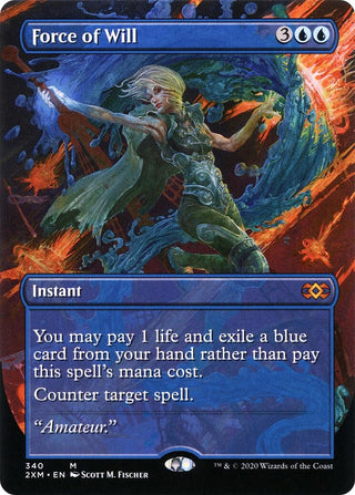 Force of Will (Borderless) (340) [2XM] - MTG Single