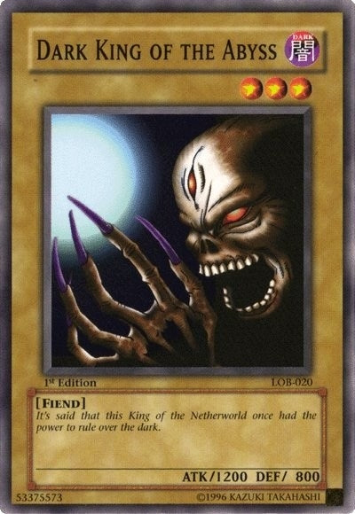 Dark King of the Abyss (20) (LOB) - YuGiOh Single