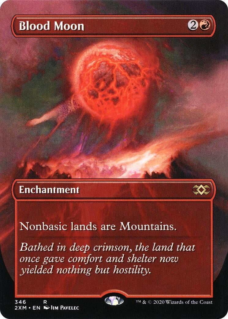 Blood Moon (Borderless) (346) [2XM] - MTG Single