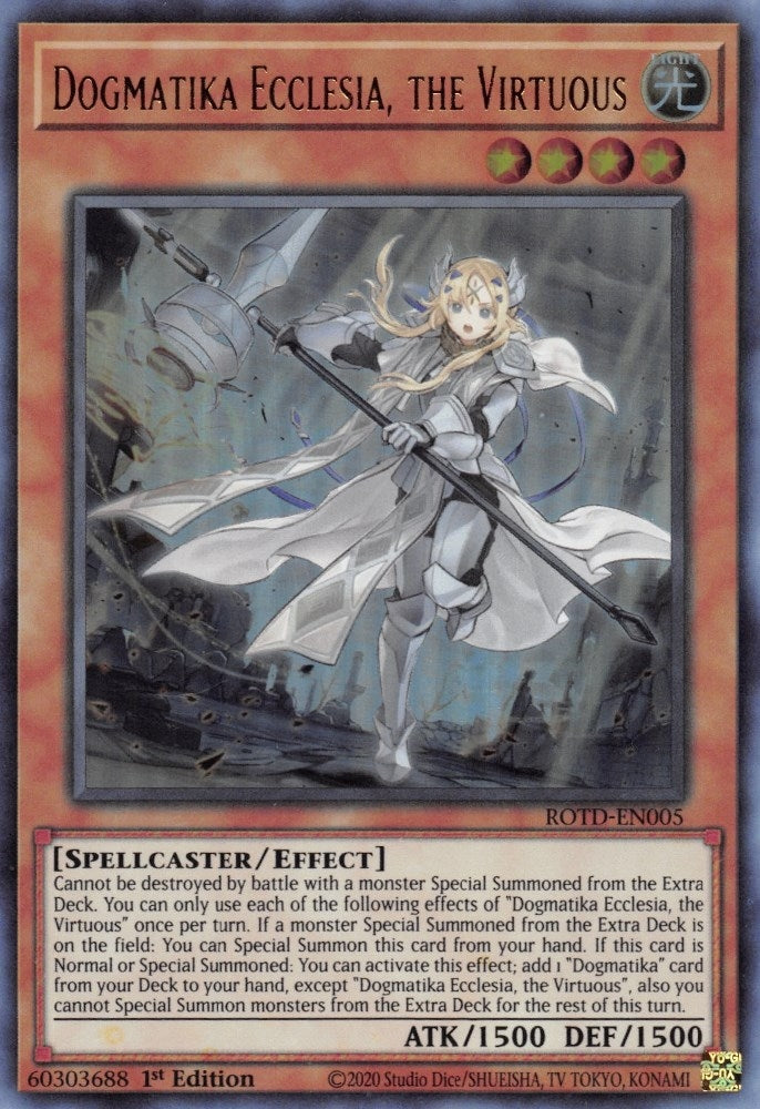 Dogmatika Ecclesia the Virtuous (5) (ROTD) - YuGiOh Single
