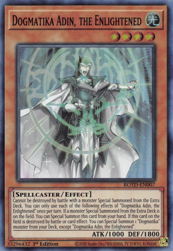 Dogmatika Adin the Enlightened (7) (ROTD) - YuGiOh Single