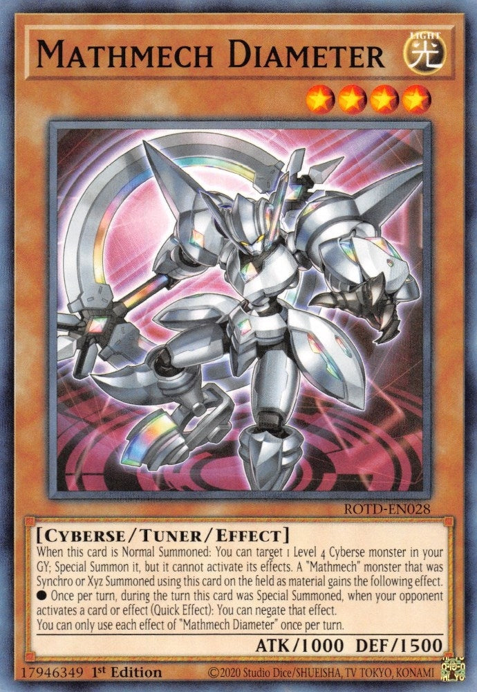 Mathmech Diameter (28) (ROTD) - YuGiOh Single