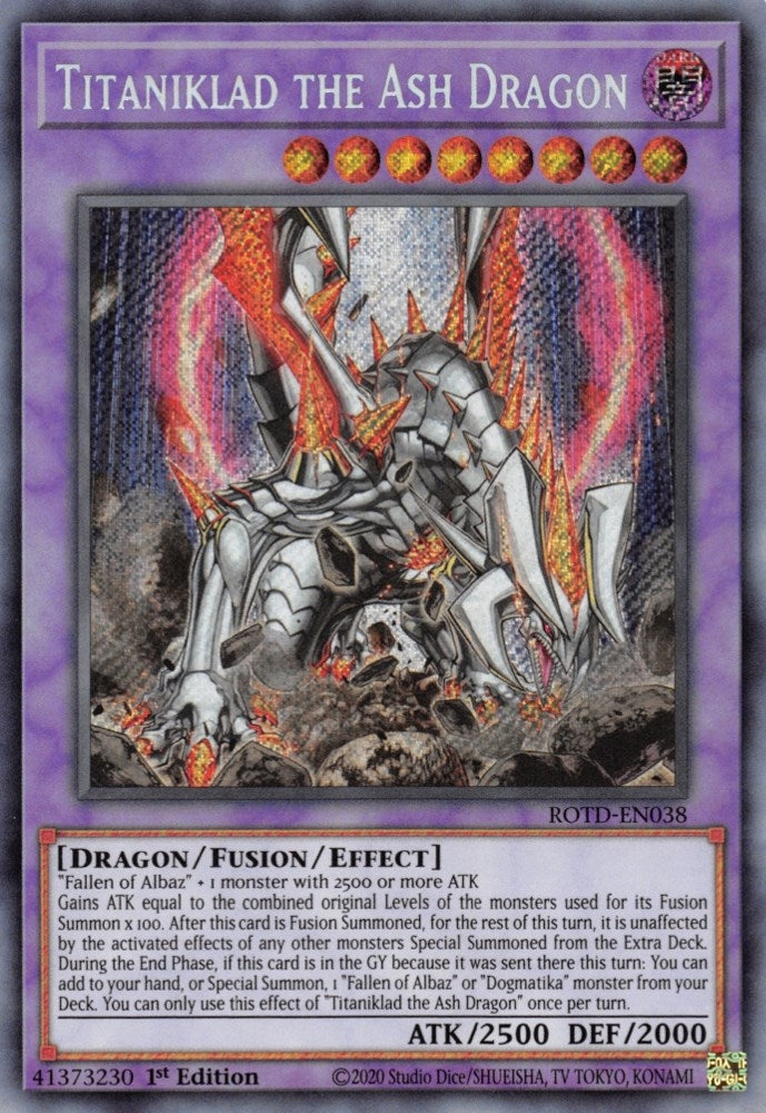 Titaniklad the Ash Dragon (38) (ROTD) - YuGiOh Single