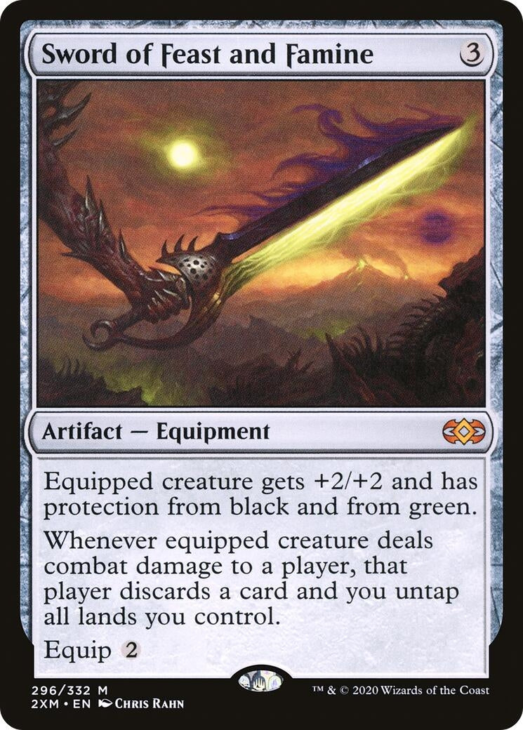 Sword of Feast and Famine (296) [2XM] - MTG Single