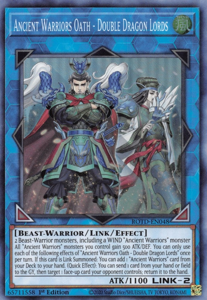 Ancient Warriors Oath - Double Dragon Lords (48) (ROTD) - YuGiOh Single