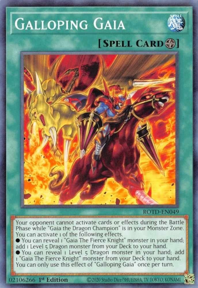 Galloping Gaia (49) (ROTD) - YuGiOh Single