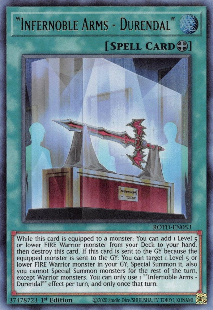 ’Infernoble Arms - Durendal’ (53) (ROTD) - YuGiOh Single