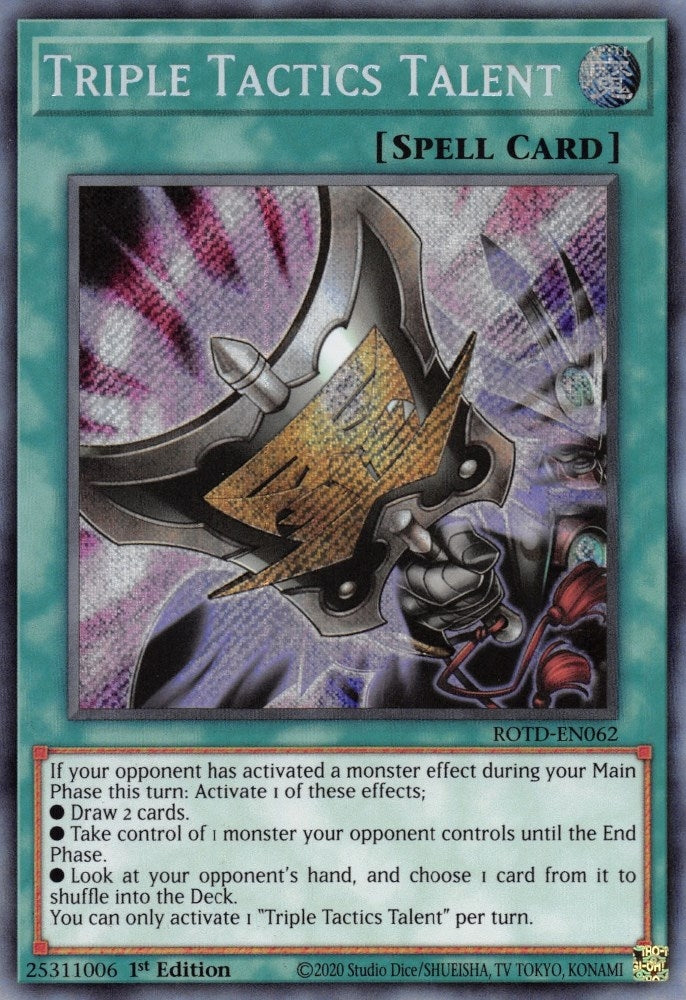 Triple Tactics Talent (62) (ROTD) - YuGiOh Single