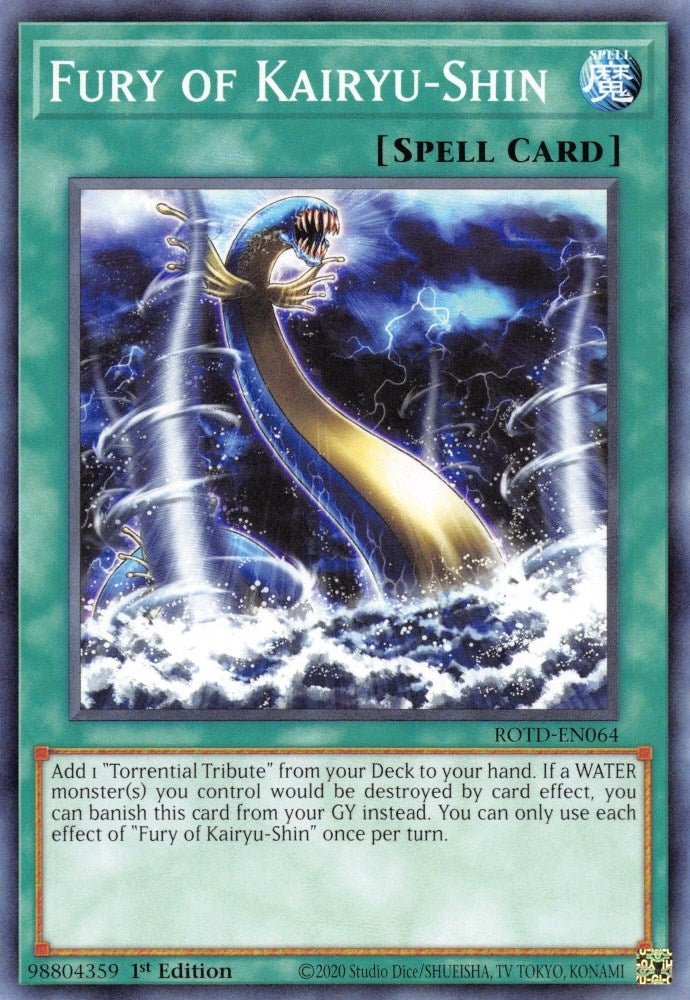 Fury of Kairyu-Shin (64) (ROTD) - YuGiOh Single