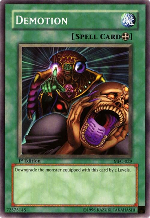 Demotion (29) - YuGiOh Single