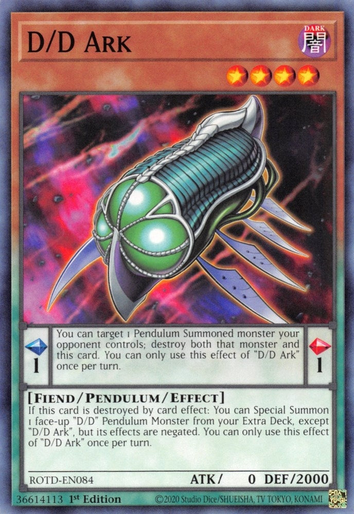 D/D Ark (84) (ROTD) - YuGiOh Single