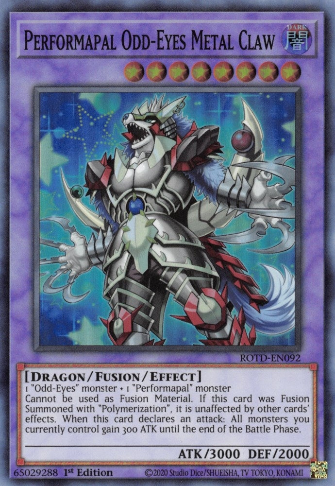 Performapal Odd-Eyes Metal Claw (92) (ROTD) - YuGiOh Single