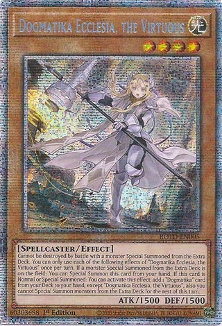 Dogmatika Ecclesia the Virtuous (Starlight Rare) (5) (ROTD) - YuGiOh Single