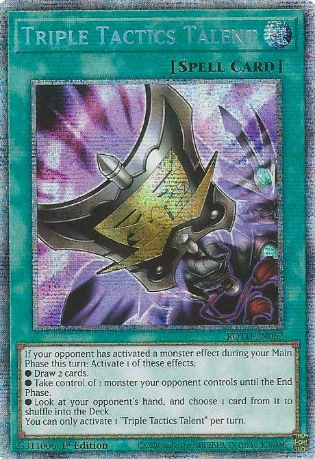 Triple Tactics Talent (Starlight Rare) (62) (ROTD) - YuGiOh Single