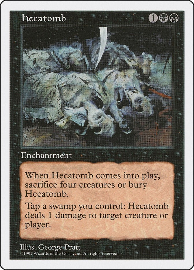 Hecatomb [5ED] - MTG Single