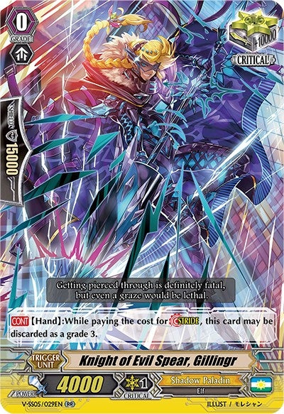 Knight of Evil Spear Gillingr (5029) [V-SS05] - Cardfight Vanguard Single