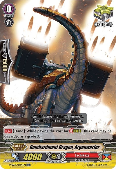 Bombardment Dragon Argenwerfer (5034) [V-SS05] - Cardfight Vanguard Single