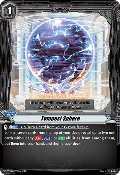 Tempest Sphere (5057) [V-SS05] - Cardfight Vanguard Single