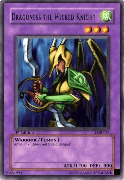 Dragoness the Wicked Knight (86) (LOB) - YuGiOh Single