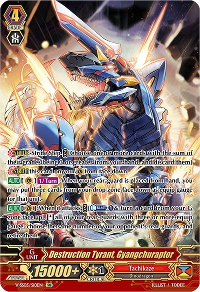 Destruction Tyrant Gyangchuraptor (SR) (510) [V-SS05] - Cardfight Vanguard Single