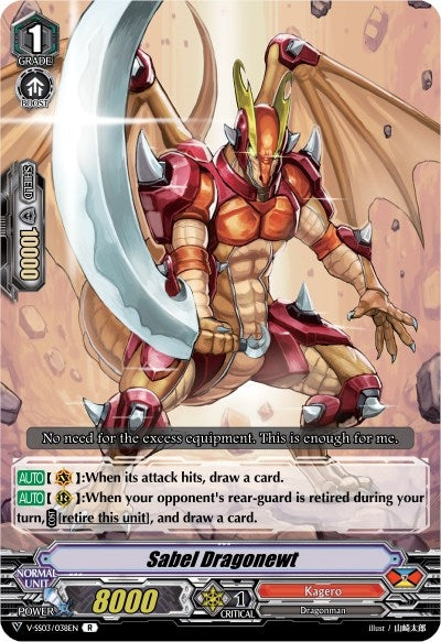 Sabel Dragonewt (3038) [V-SS03] - Cardfight Vanguard Single