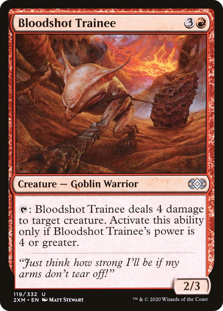 Bloodshot Trainee (119) [2XM] - MTG Single