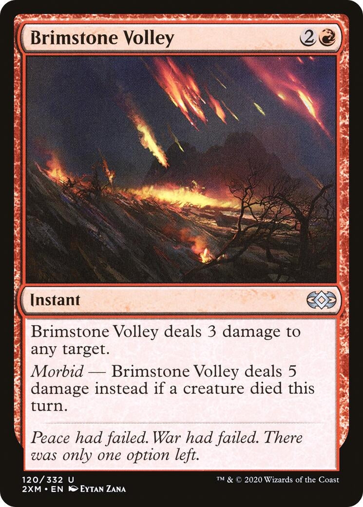 Brimstone Volley (120) [2XM] - MTG Single