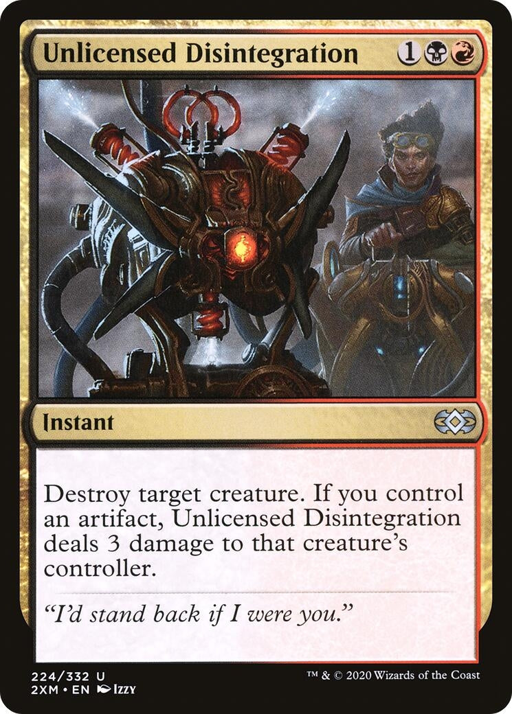 Unlicensed Disintegration (224) [2XM] - MTG Single