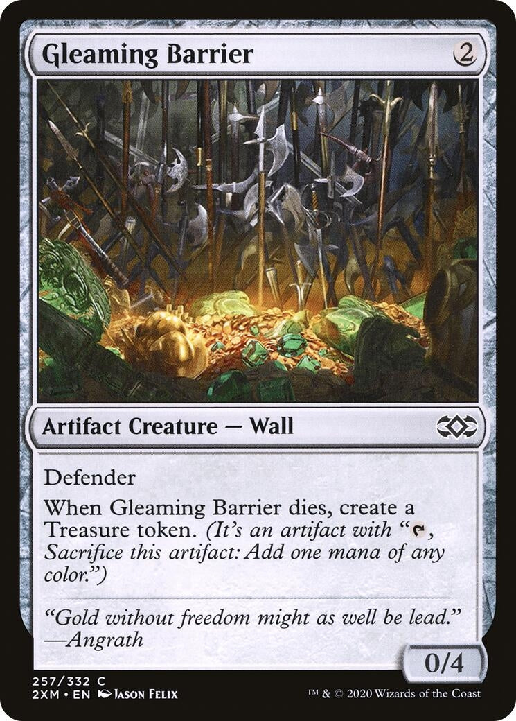Gleaming Barrier (257) [2XM] - MTG Single