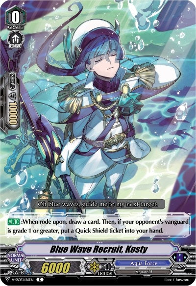 Blue Wave Recruit Kosty (3126) [V-SS03] - Cardfight Vanguard Single