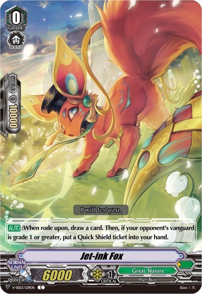 Jet-ink Fox (3129) [V-SS03] - Cardfight Vanguard Single