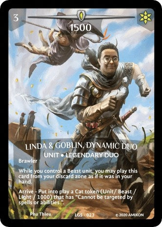 Linda & Goblin Dynamic Duo (Full Art) (23) [PR] - Argent Saga TCG Single