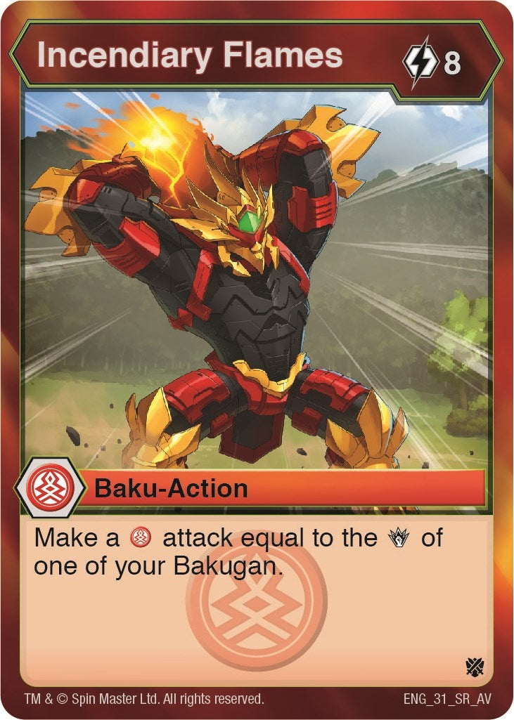 Incendiary Flames (31) [AV] - Bakugan TCG Single