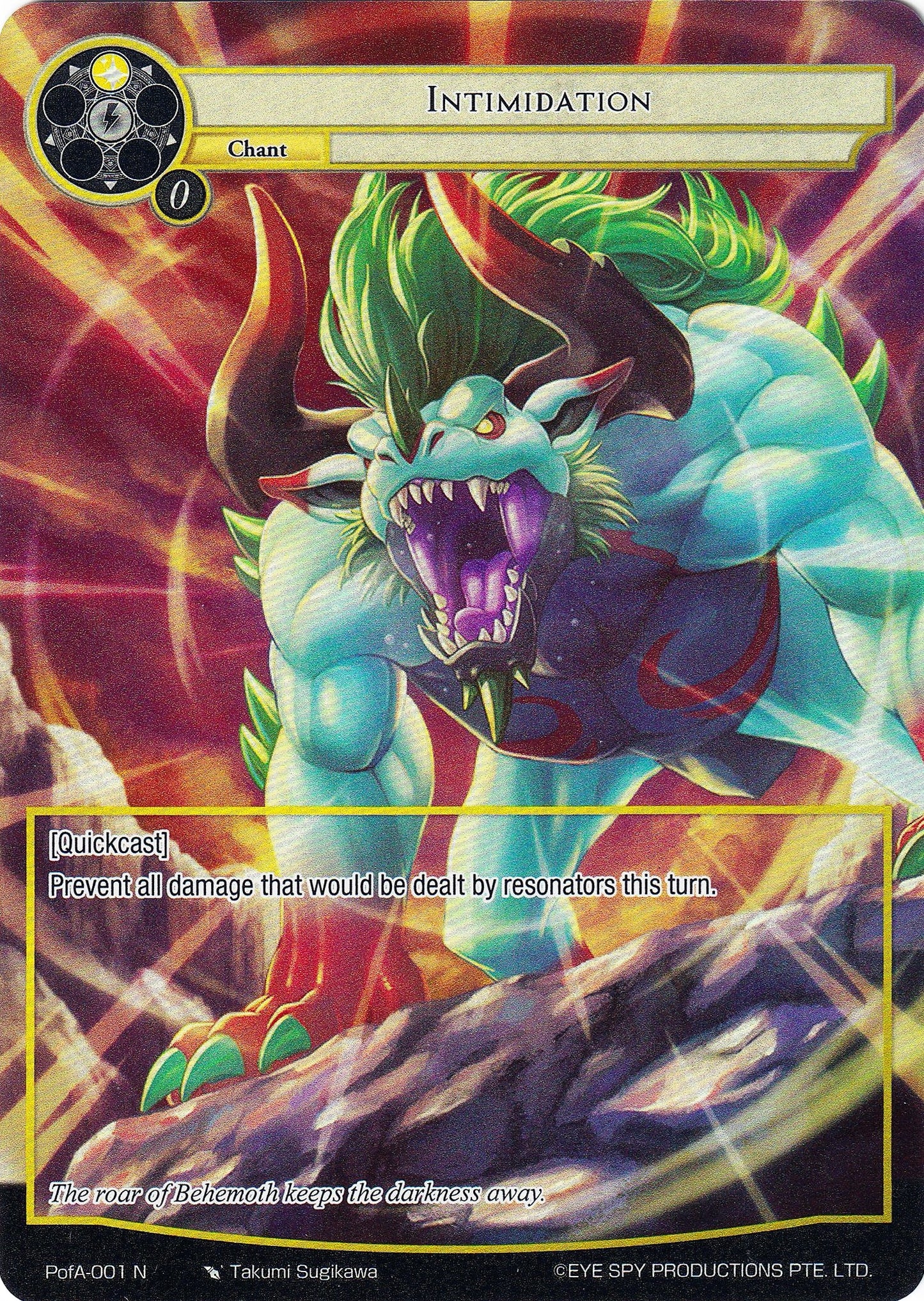 Intimidation (Full Art) (1) [AO4] - Force of Will Single