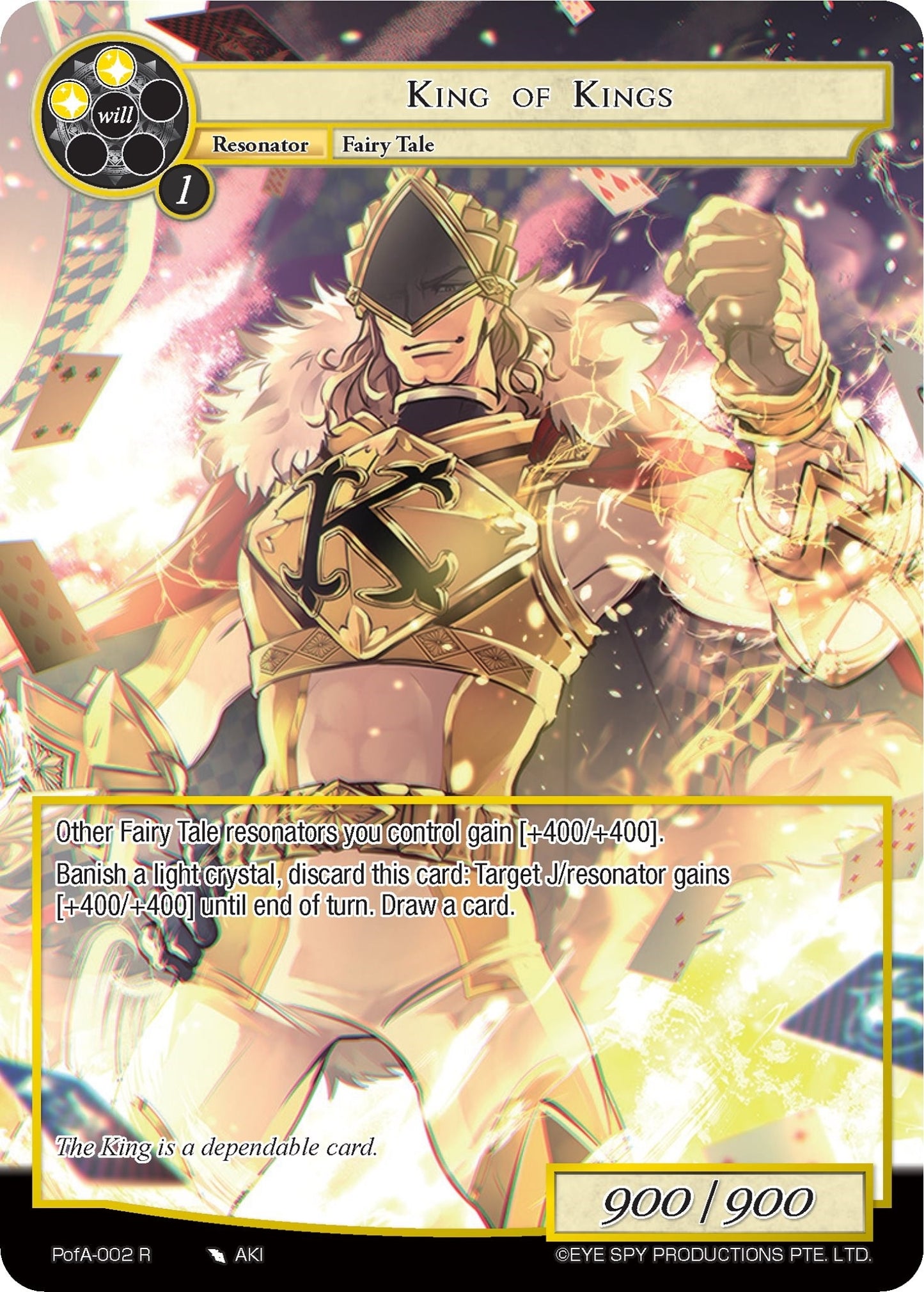 King of Kings (Full Art) (2) [AO4] - Force of Will Single