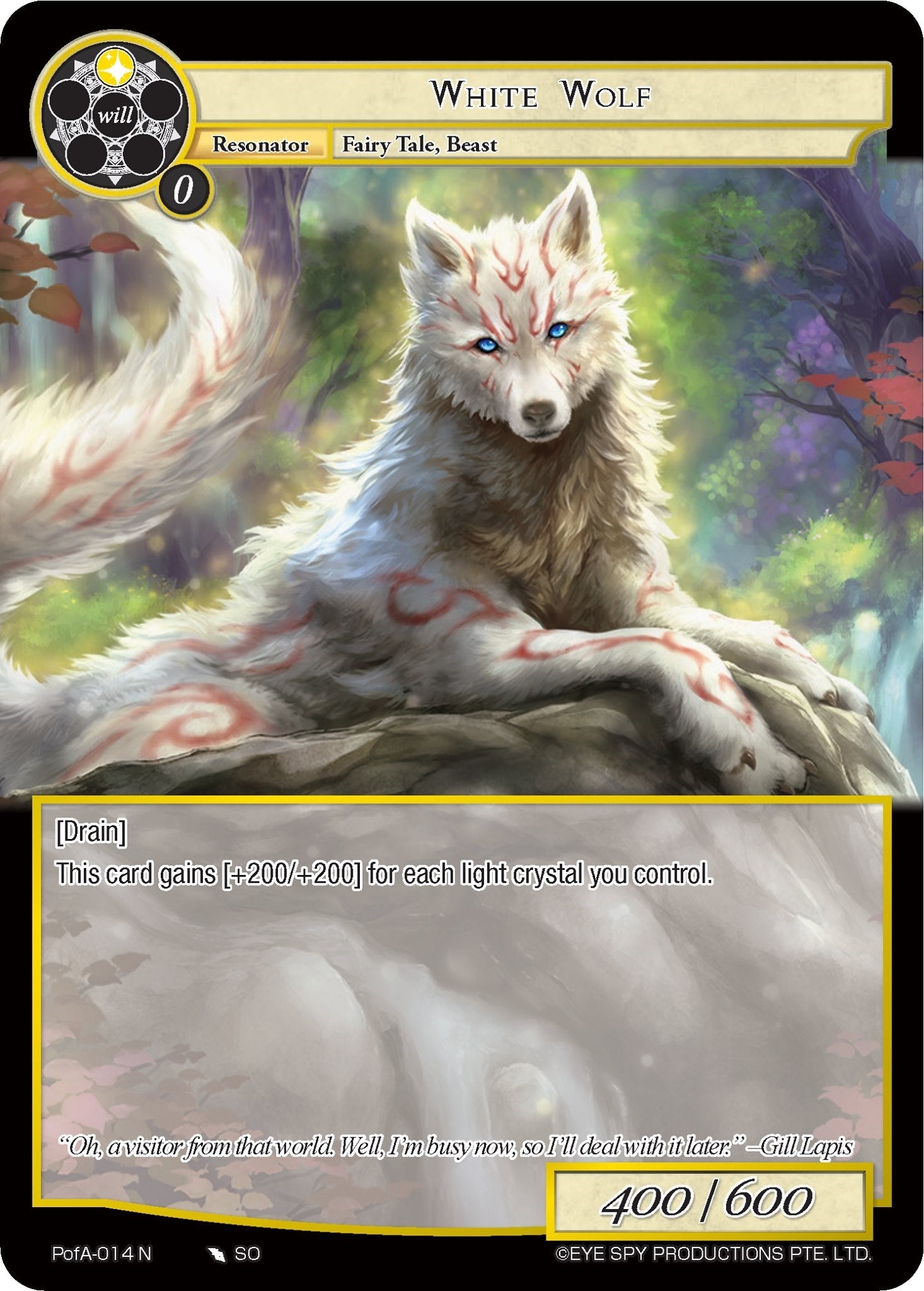White Wolf (14) [AO4] - Force of Will Single