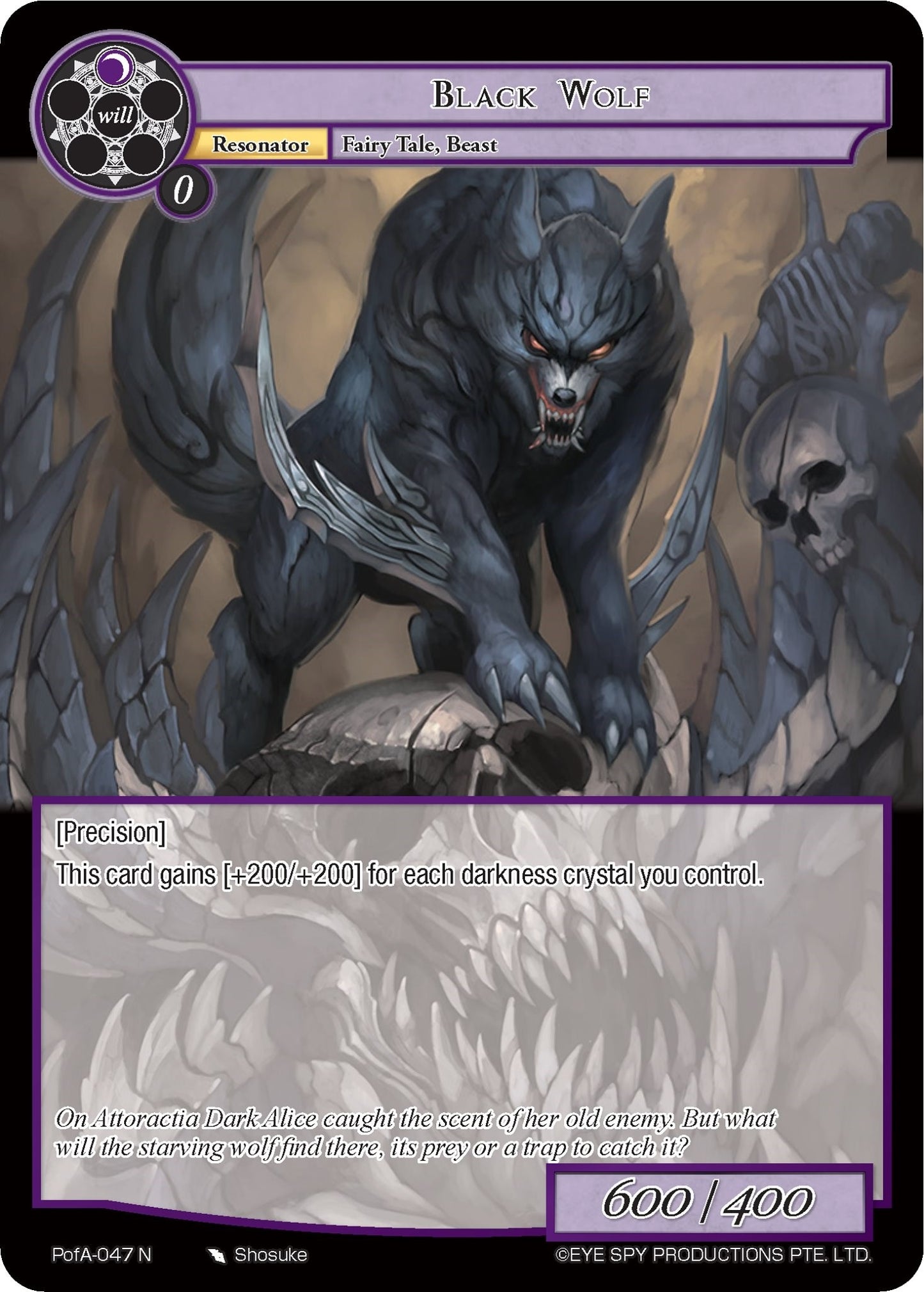 Black Wolf (47) [AO4] - Force of Will Single