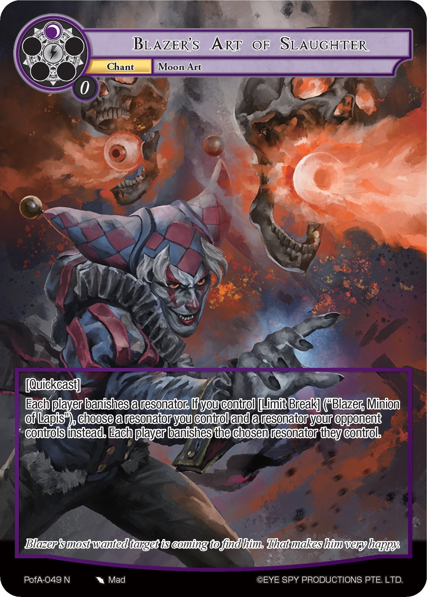 Blazer’s Art of Slaughter (Full Art) (49) [AO4] - Force of Will Single
