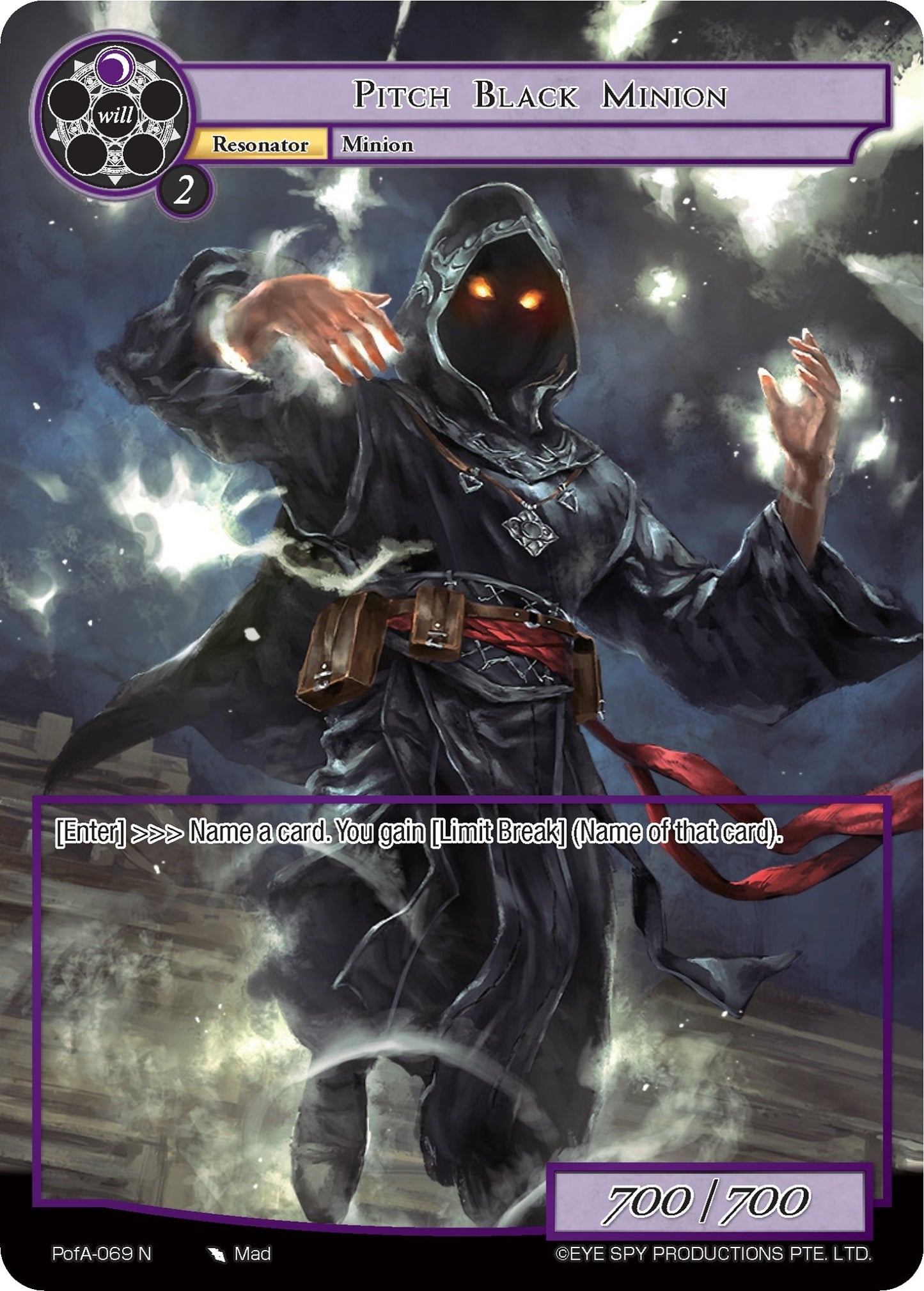 Pitch Black Minion (Full Art) (69) [AO4] - Force of Will Single