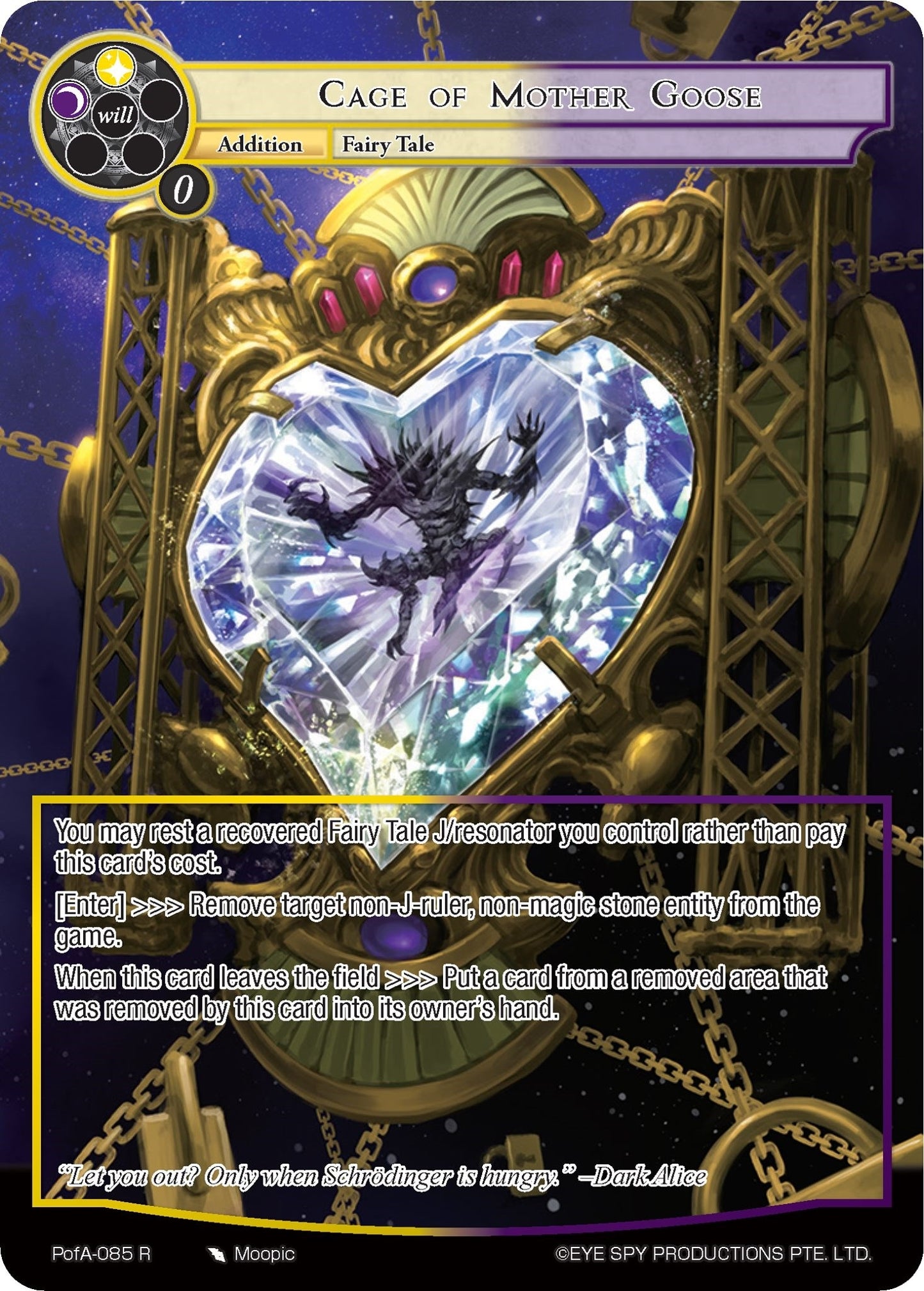 Cage of Mother Goose (Full Art) (85) [AO4] - Force of Will Single