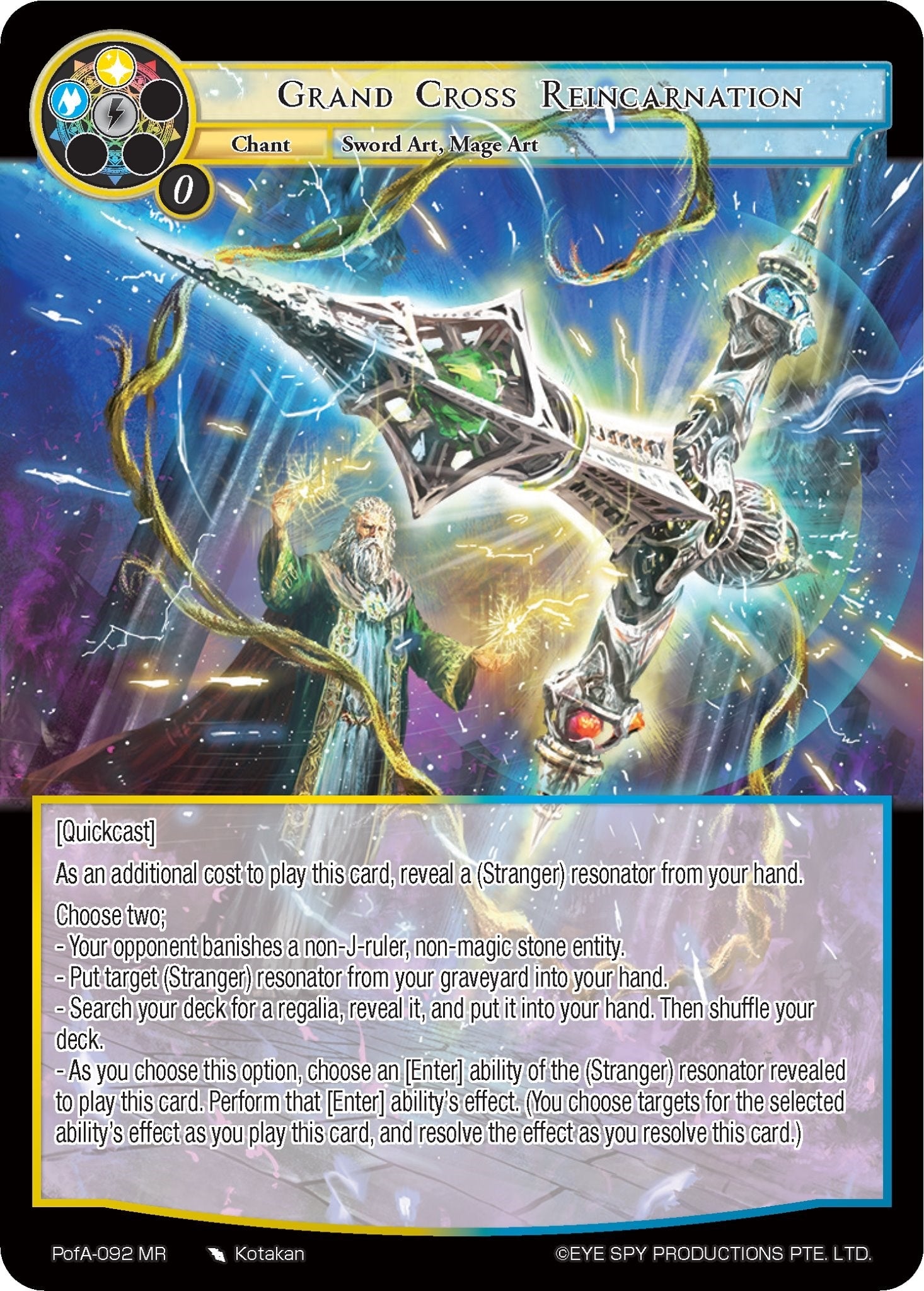Grand Cross Reincarnation (92) [AO4] - Force of Will Single