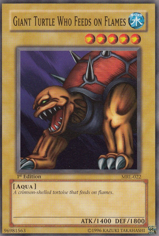 Giant Turtle Who Feeds on Flames (22) (MRL-EN) - YuGiOh Single